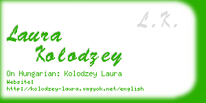 laura kolodzey business card